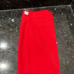 Red pencil skirt